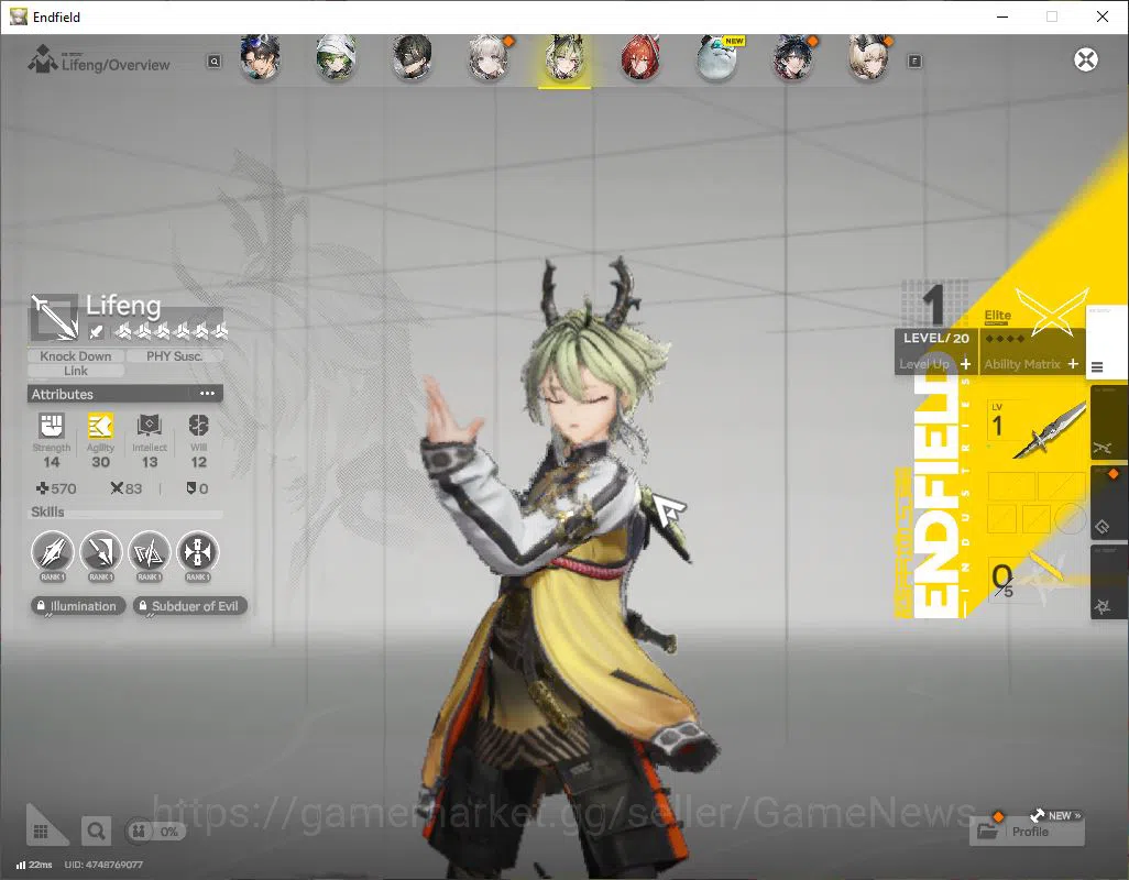 Arknights: Endfield Accounts ASIA|Lv30|SSR 8