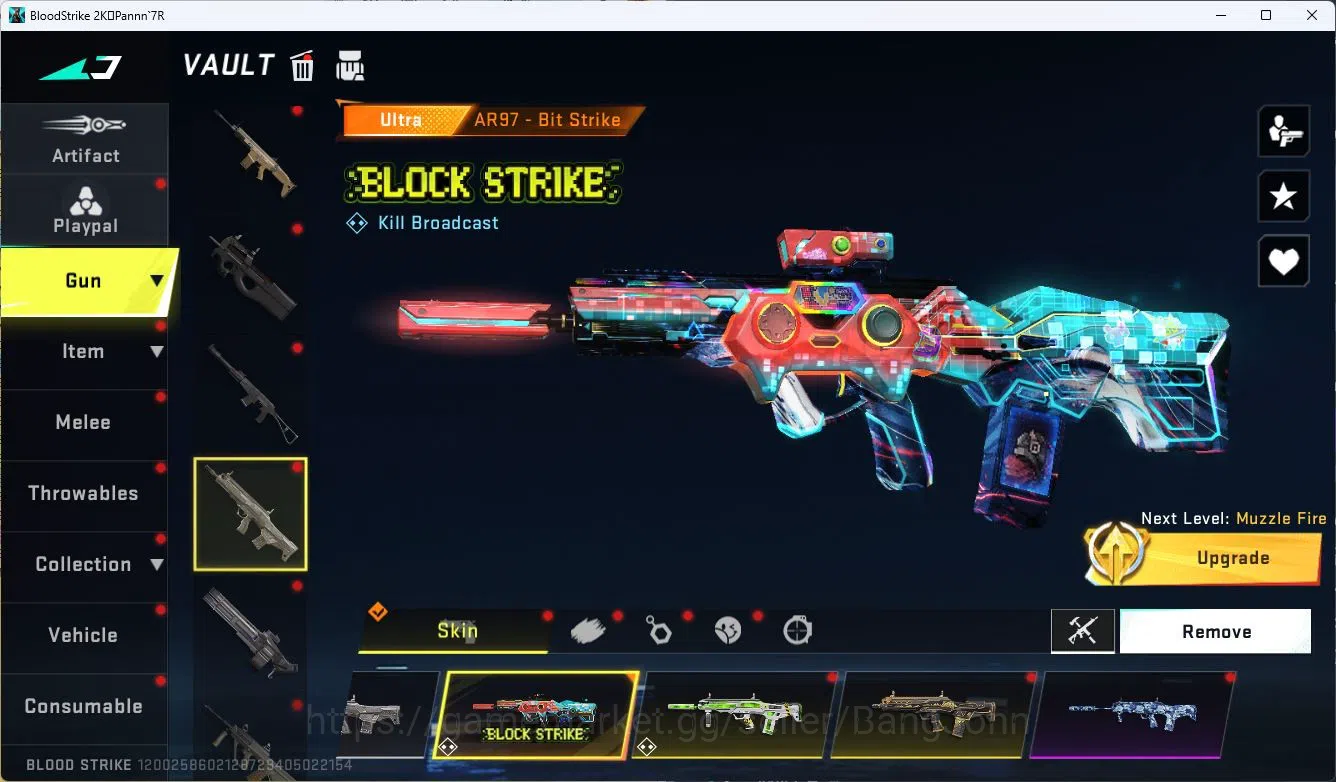 Blood Strike Accounts ASIA|ETERNAL=AK47(LVL3),GALIL(LVL3)|COLLAB=ZANPAKU image 17