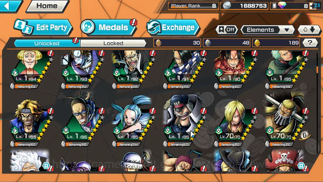 One Piece Bounty Rush Accounts Global|4 EX|5 Elder St.Saturn,AMS[Borsalino],G5 Mo image 7