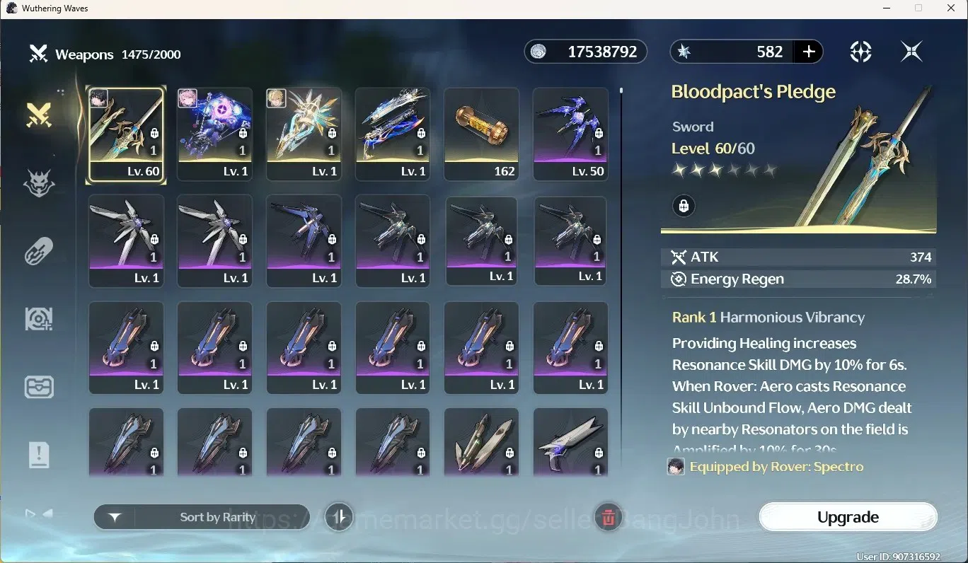 Wuthering Waves Accounts SEA|UL 48|Rank 5|2 Char Limited [Luuk HerssenRC2,D image 10