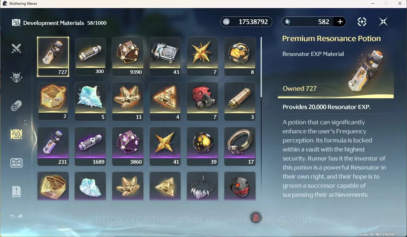 Wuthering Waves Accounts SEA|UL 48|Rank 5|2 Char Limited [Luuk HerssenRC2,D image 13