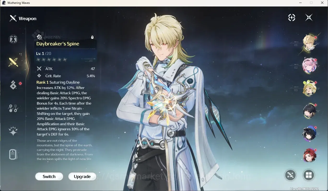 Wuthering Waves Accounts SEA|UL 48|Rank 5|2 Char Limited [Luuk HerssenRC2,D image 4