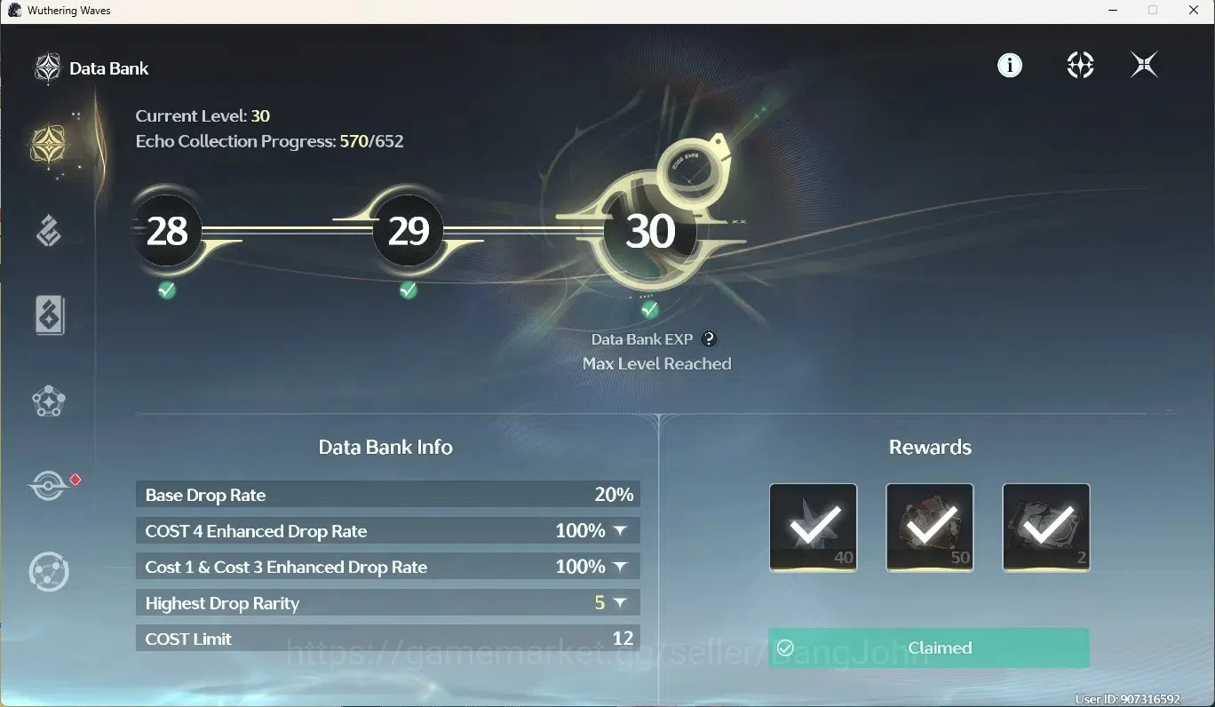 Wuthering Waves Accounts SEA|UL 48|Rank 5|2 Char Limited [Luuk HerssenRC2,D image 8