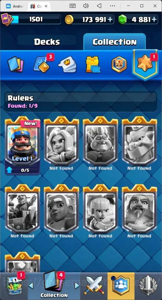 Clash Royale Accounts Mobile |Trophy 11615|4 Max Cards|10 EVO Cards|5 He image 19