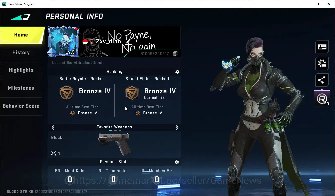 Blood Strike Accounts ASIA|Melee Talon Knife - Sanctum+ 2 Ultra(Sedan Od image 2