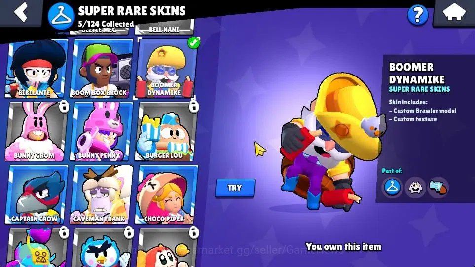 Brawl Stars Accounts 7389 Trophy|4,3K Bling|46 Brawlers 7 Max |1 Hyperc image 20