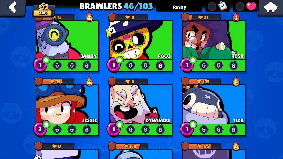 Brawl Stars Accounts 7389 Trophy|4,3K Bling|46 Brawlers 7 Max |1 Hyperc image 9