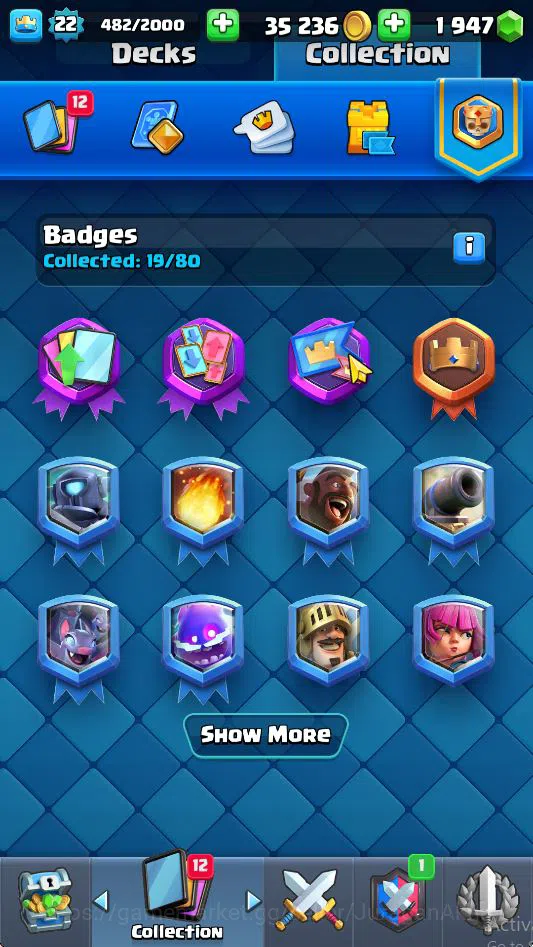 Clash Royale Accounts Midgame Lvl 22|Trophy 3256|KTL 9|Limited Skin|Card 68| 4 EVO 19 Epic 23 Rare 26 Common|Take 13