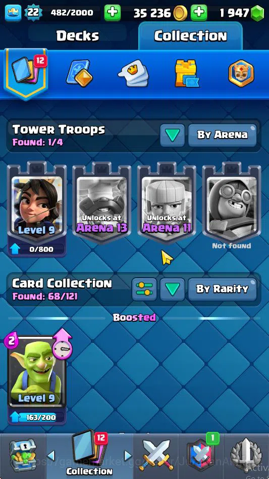 Clash Royale Accounts Midgame Lvl 22|Trophy 3256|KTL 9|Limited Skin|Card 68| 4 EVO 19 Epic 23 Rare 26 Common|Take 3