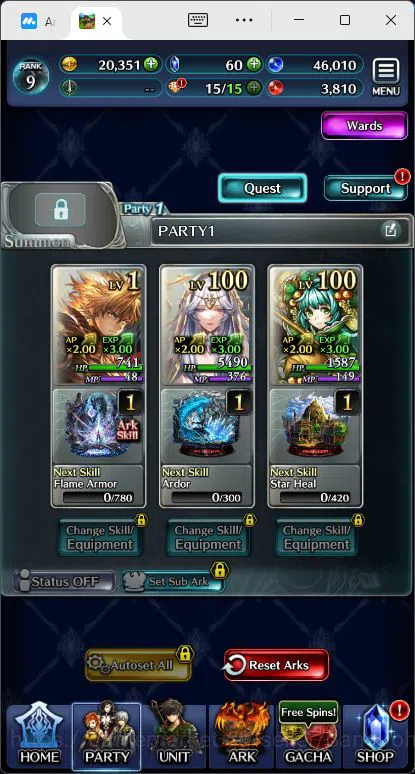 Last Cloudia Accounts GLOBAL|Rank 9|Collab Swordsman,MBRei|Other Unit GL image 3