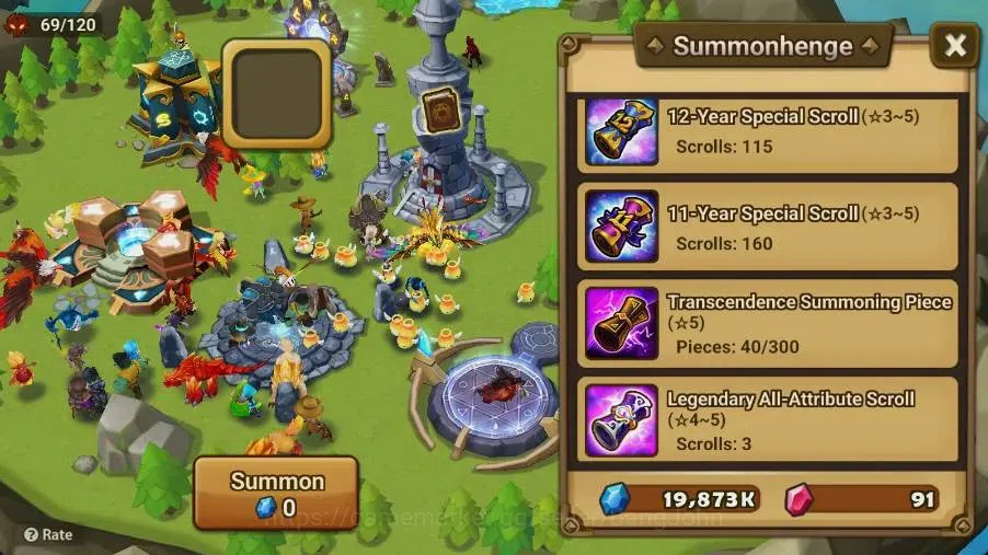 Summoners War: Sky Arena Accounts Starter GLOBAL | NB 5 TESHAR,Starter Gacha 115 12Y+160 11Y Scrool, 3 Legendary All 3