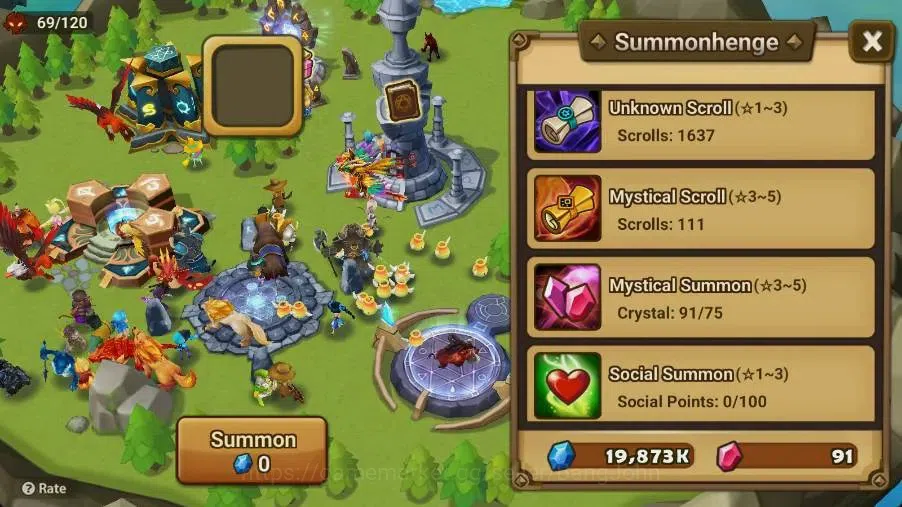 Summoners War: Sky Arena Accounts Starter GLOBAL | NB 5 TESHAR,Starter Gacha 115 12Y+160 11Y Scrool, 3 Legendary All 5