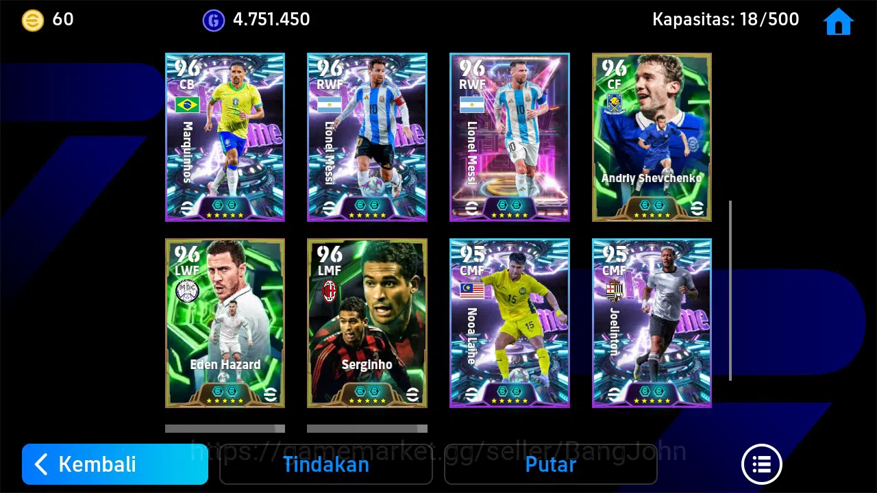 eFootball Accounts Legends & Iconic Players ANDROID|PW 3174|Epic F Lampard, O Khan, L Matthaus, F Totti, Hazard|2026|EFB1315B 4