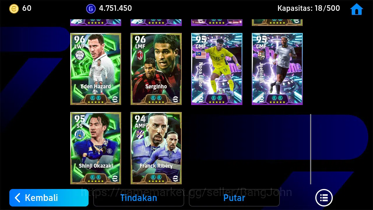eFootball Accounts Legends & Iconic Players ANDROID|PW 3174|Epic F Lampard, O Khan, L Matthaus, F Totti, Hazard|2026|EFB1315B 5