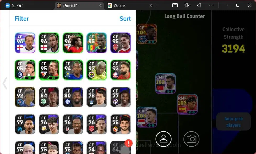 eFootball Accounts Mobile|PW 3194|Bigtijme Dembele|Epic Cannavaro,For image 2