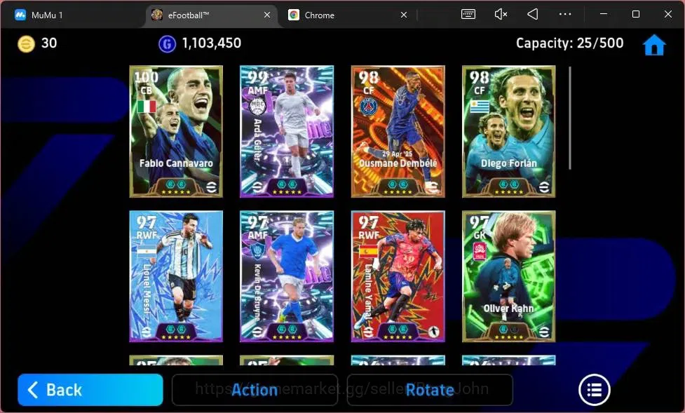 eFootball Accounts Mobile|PW 3194|Bigtijme Dembele|Epic Cannavaro,For image 3