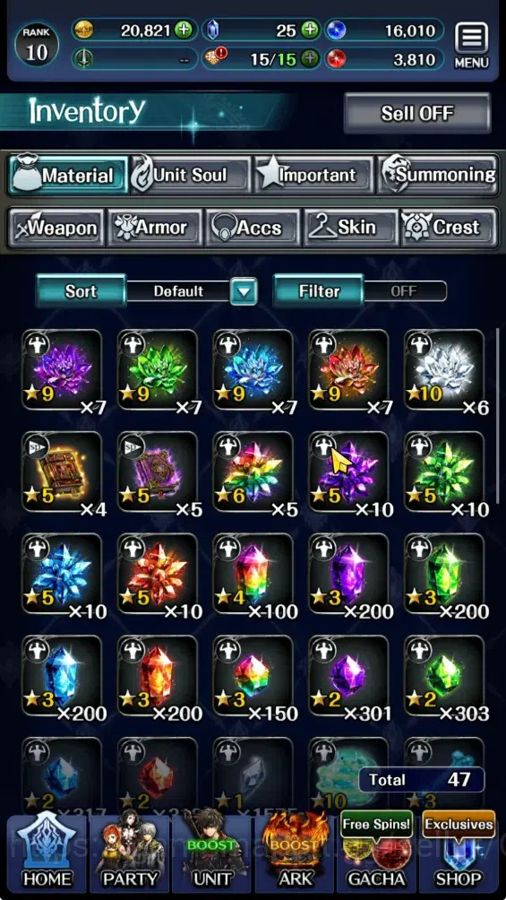 Last Cloudia Accounts GLOBAL|Rank 10|Collab BraveFrontier(Fire God Varga image 13