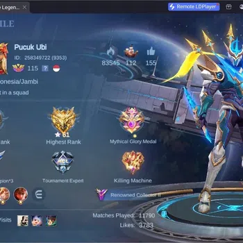 Mobile Legends: Bang Bang Accounts Collector Global|Skin 275|Renowned|Legend Gusion|Collector Natalia|Collab
