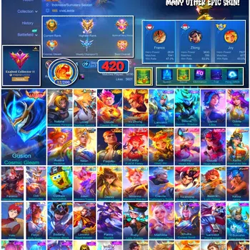 Mobile Legends: Bang Bang Collector #3768 420 Skins | Legend Gusion | Collector Natali image 1
