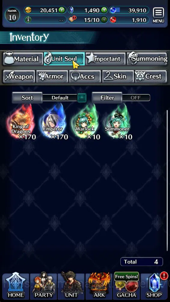 Last Cloudia Accounts GLOBAL|Rank 10| Top Tier Unit [Emperor Lonardo,Ark image 3