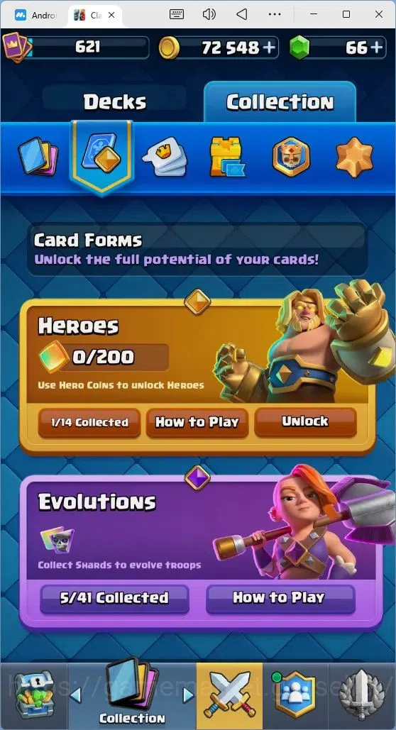 Clash Royale Accounts Mobile |Trophy 4673|5 EVO Cards|1 Hero Card|66 Gem image 11