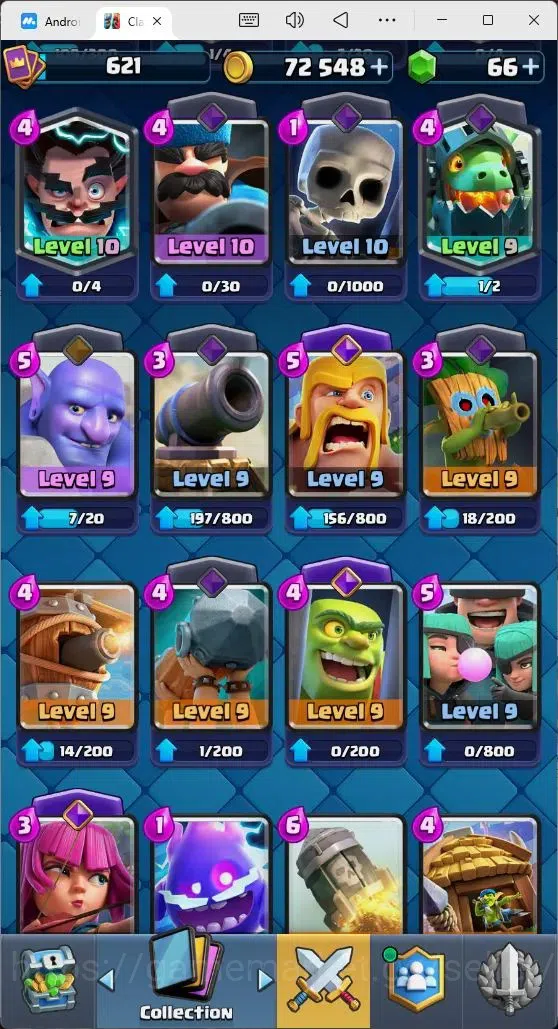 Clash Royale Accounts Mobile |Trophy 4673|5 EVO Cards|1 Hero Card|66 Gem image 4