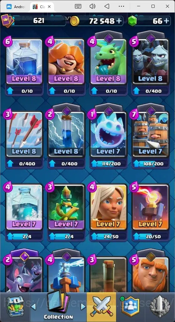 Clash Royale Accounts Mobile |Trophy 4673|5 EVO Cards|1 Hero Card|66 Gem image 6
