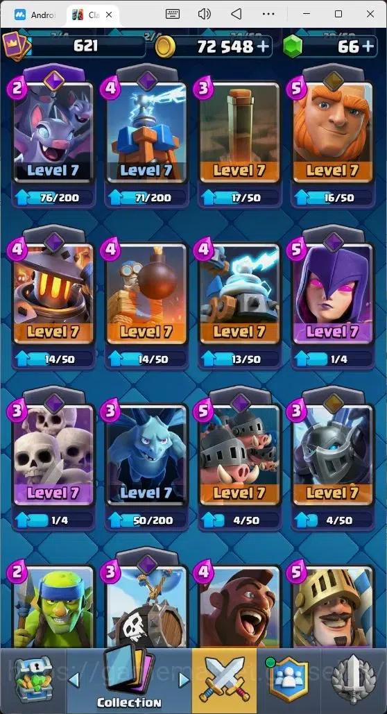 Clash Royale Accounts Mobile |Trophy 4673|5 EVO Cards|1 Hero Card|66 Gem image 7