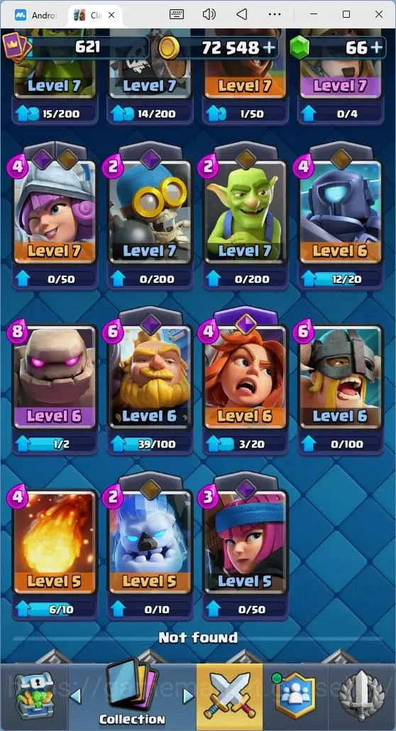 Clash Royale Accounts Mobile |Trophy 4673|5 EVO Cards|1 Hero Card|66 Gem image 9