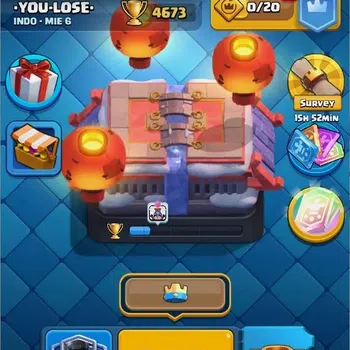 Clash Royale Midgame Mobile |Trophy 4673|5 EVO Cards|1 Hero Card|66 Gem image 1