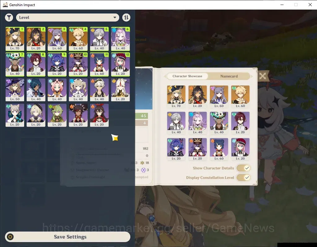 Genshin Impact Accounts Starter Asia|AR 45|1 Limited (Navia) + 1 Char Standard (Dehya)|Low Main Quest|All Unset|Male MC|Take 1