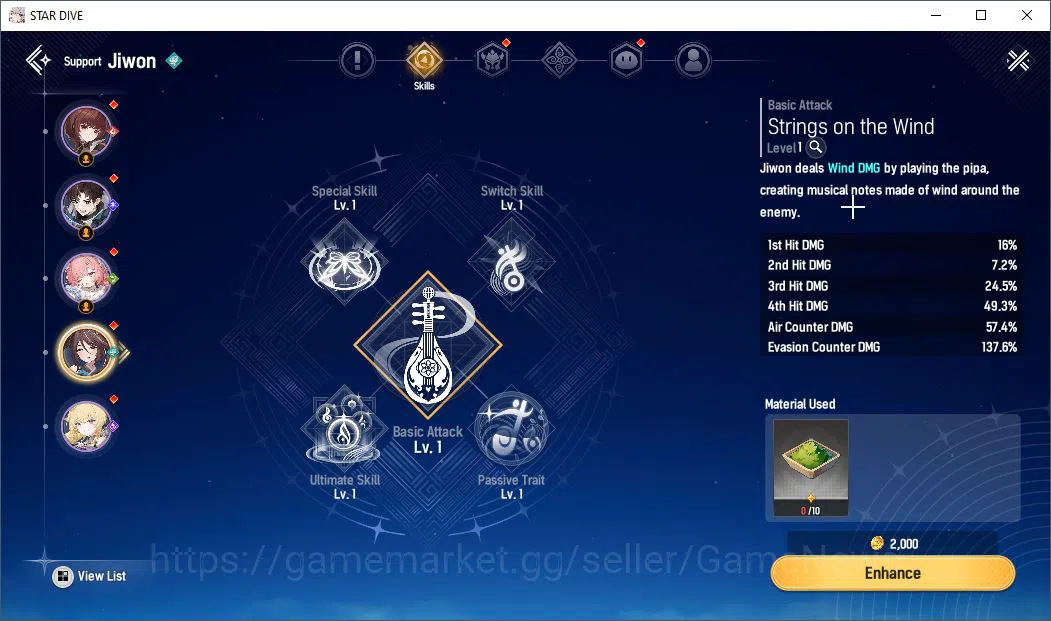 Mongil:Star Dive Accounts Global | Fresh Starter AL 1 | 1 SSR Meta - Jiwon | image 4
