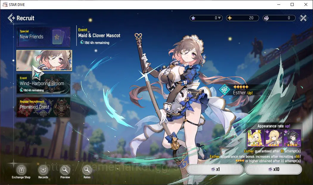 Mongil:Star Dive Accounts Global | Fresh Starter AL 1 | 1 SSR Meta - Jiwon | image 7