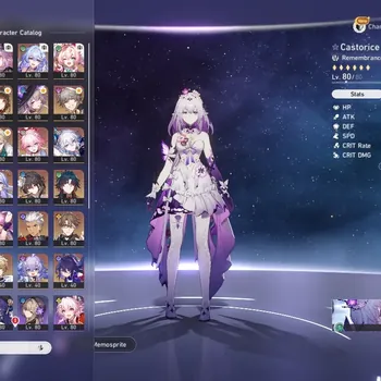 Honkai Star Rail Accounts Others ASIA|TL 70|18 Limited|1 GCS|(Evernight E2,Castorice E2,Robin Summer,THerta