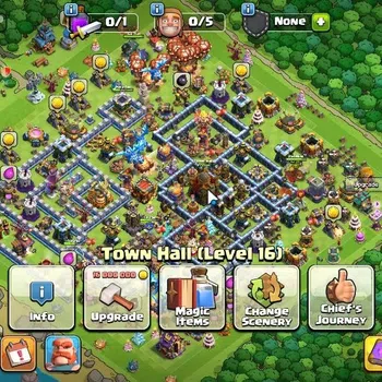 Clash of Clans Accounts High-End LV 156|TH 16-BH 9|HH 10|Limited Skin|BK 63,AQ 70,GW 53,MP 40|BM 15,BC 15|Protect OFF|Take