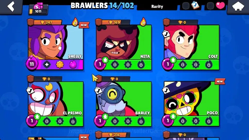 Brawl Stars Accounts 1011 Trophy|4K Bling|14 Brawlers 2 Max Lvl [Shelly image 8