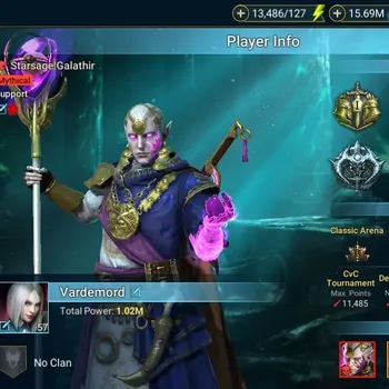 Raid: Shadow Legends Accounts Mid-Game Lv.57 Power 1.02M|1 Mythic: StarsageGalathir|18 Legend