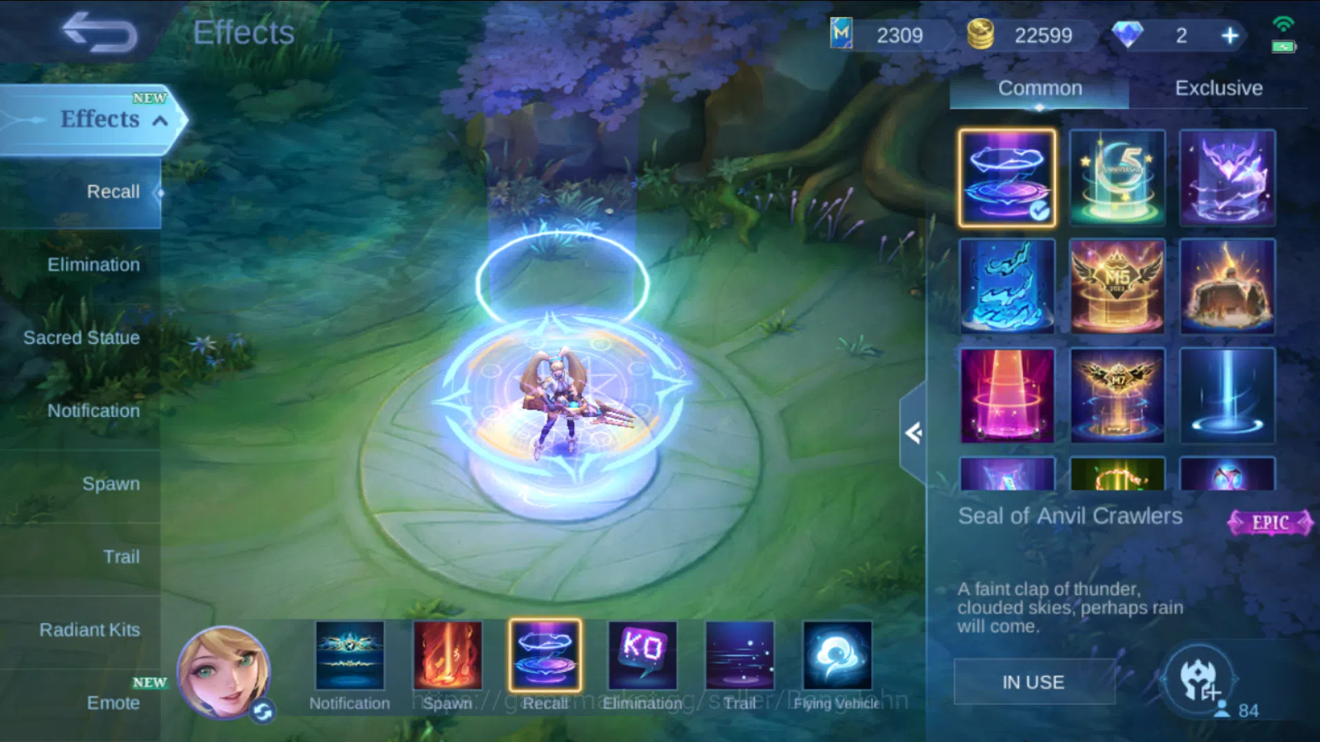 Mobile Legends: Bang Bang Accounts Hero 84, Skin 265, Recall TasTas, Good WR | LBox Z image 4