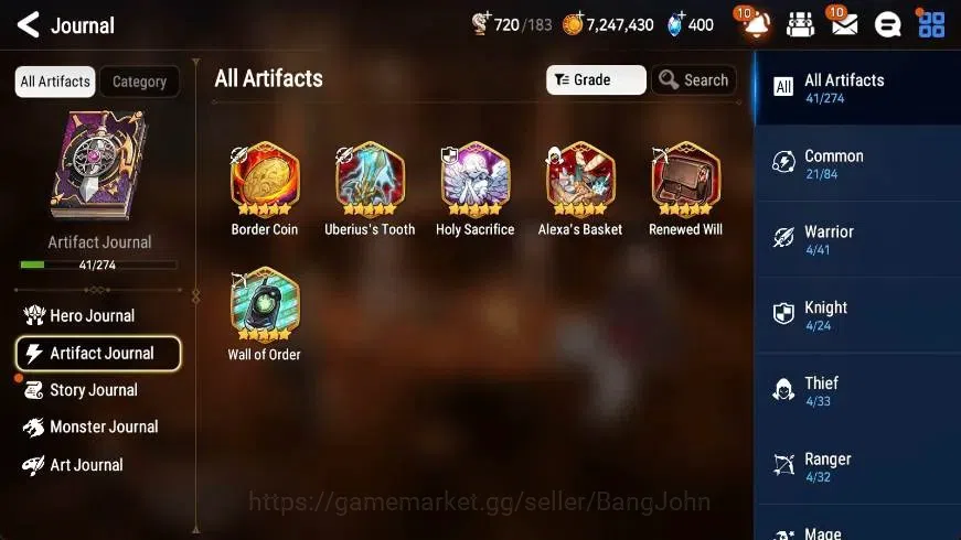Epic Seven Accounts Global | Starter|3 ML(Ruele of Light,D Corvus,Hars image 6