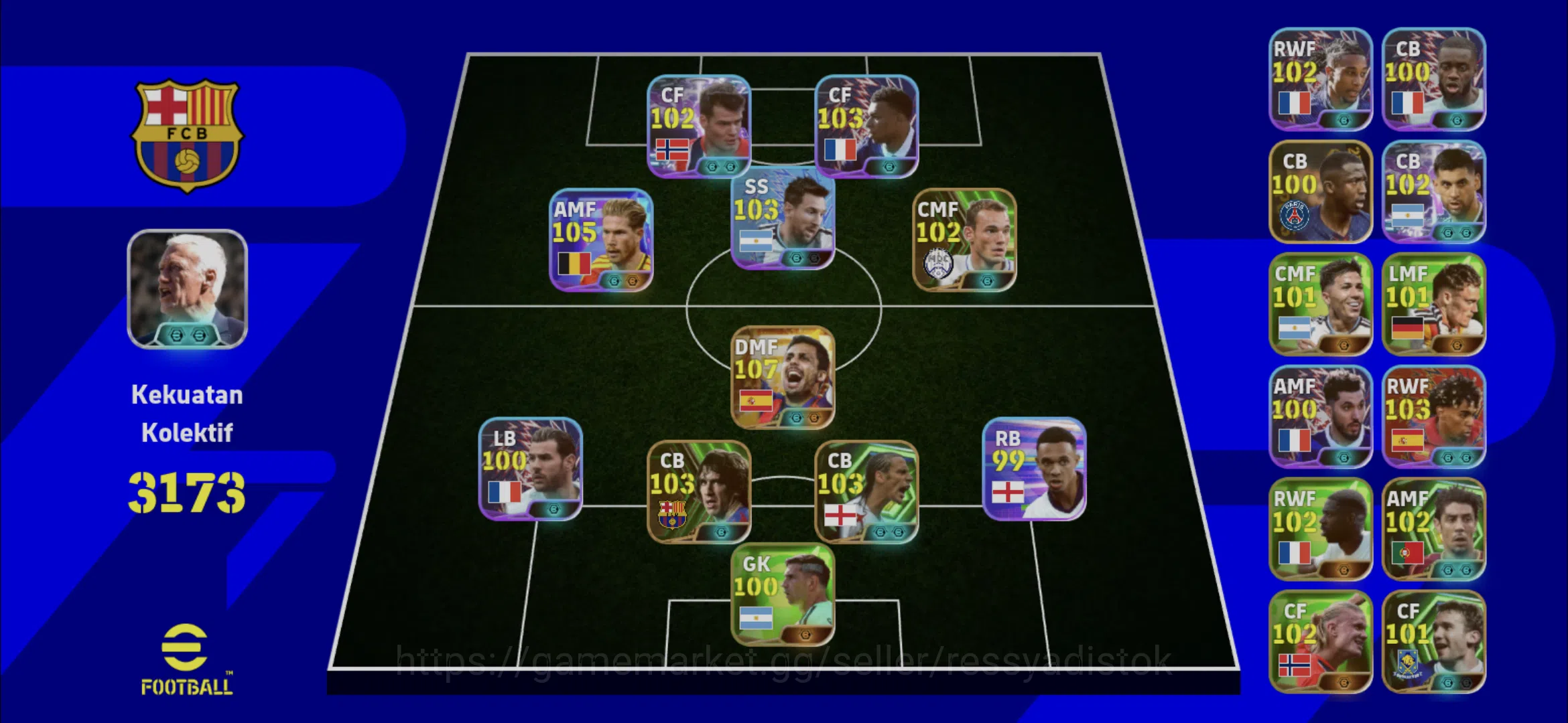 eFootball Accounts Legends & Iconic Players EFOOTBALL 2026 | BIGTIME RODRI,SORLOTH,K DE BRYUNE NEW,W SNEIJDER,PACK 1
