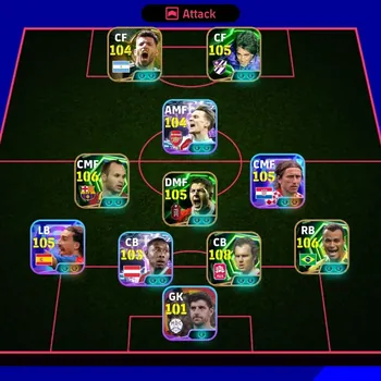 eFootball Accounts Mid-Tier =[ Strength 3232 ]= ➜ Backenbauer ➺ Cucurella ➜ Modric ➺ Iniesta ➜ Odegaard ➺ Cafu ✦ Full Access
