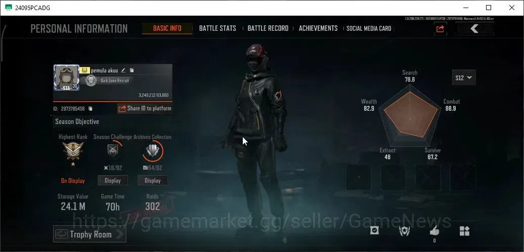 Arena Breakout Accounts MOBILE|Lv30|SV 24.1M|CV 15M|Decree LR-AR1,HLC Tact image 2
