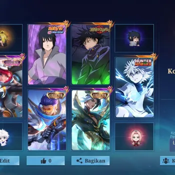Mobile Legends: Bang Bang Accounts Collector MEGA COLLECTOR | 506 SKINS | Gusion & Lunox Legend • Star Wars • JJK • Sasuke