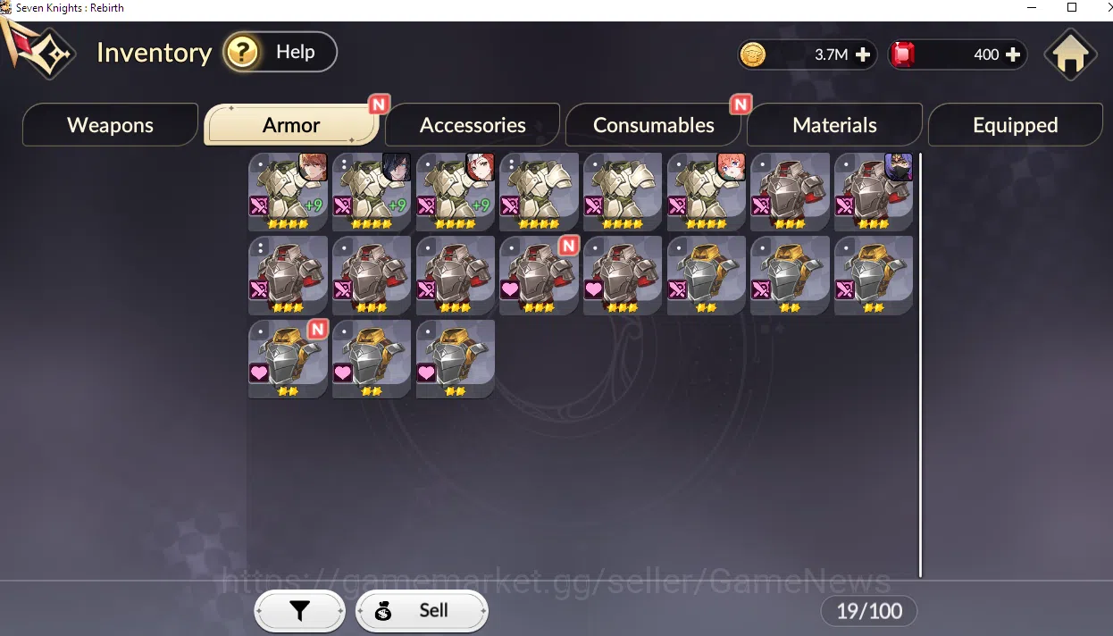 Seven Knights Re:Birth Accounts Re:BIRTH [Global Best Fresh Starter] 4 Legendary ( image 5