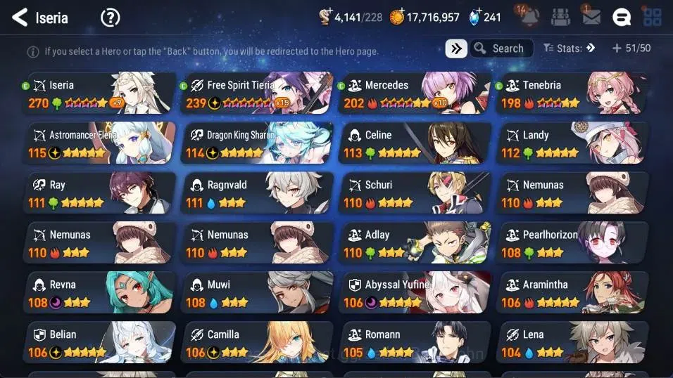 Epic Seven Accounts Global| 5ML(Belian,DKSharun,Astromancer Elena,Abys image 15