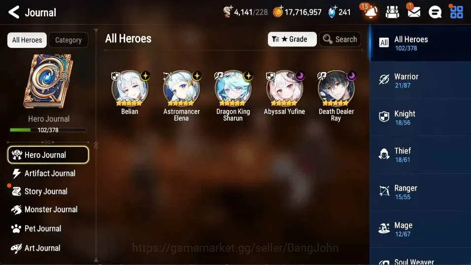 Epic Seven Accounts Global| 5ML(Belian,DKSharun,Astromancer Elena,Abys image 6