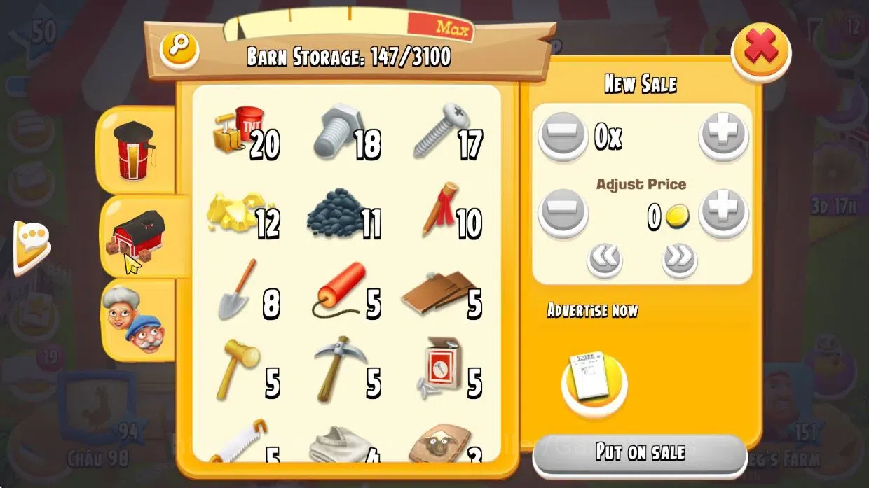 Hay Day Accounts Lvl 50 |Silo Storage 800 + Barn Storage 3100 + 996 image 10