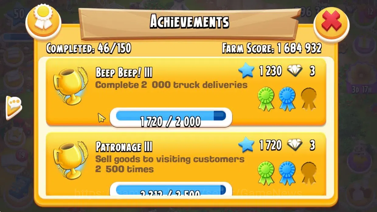 Hay Day Accounts Lvl 50 |Silo Storage 800 + Barn Storage 3100 + 996 image 12