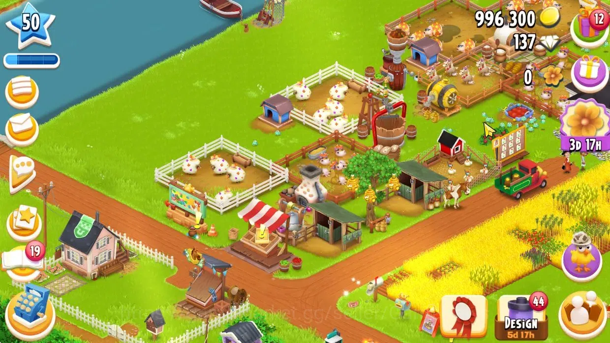 Hay Day Accounts Lvl 50 |Silo Storage 800 + Barn Storage 3100 + 996 image 4
