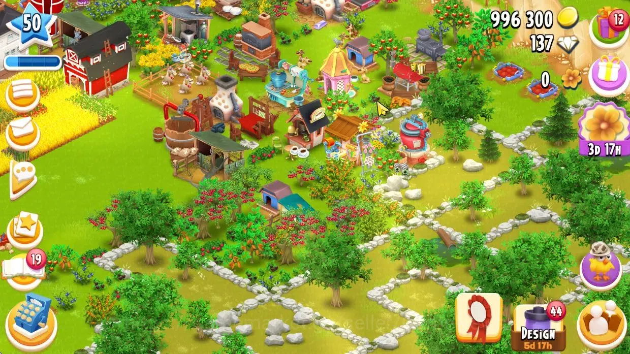 Hay Day Accounts Lvl 50 |Silo Storage 800 + Barn Storage 3100 + 996 image 8